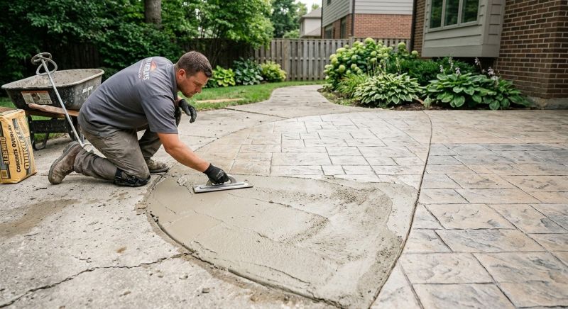 Stamped Concrete Construction in Dallas, TX