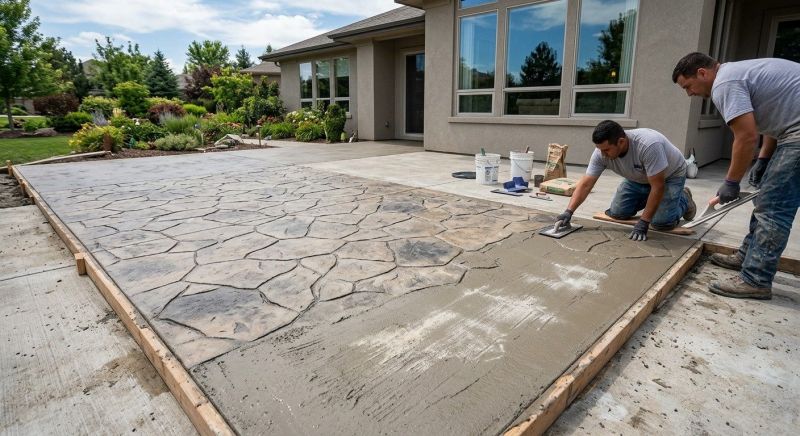 Stamped Concrete Resurfacing in Fort Worth, TX