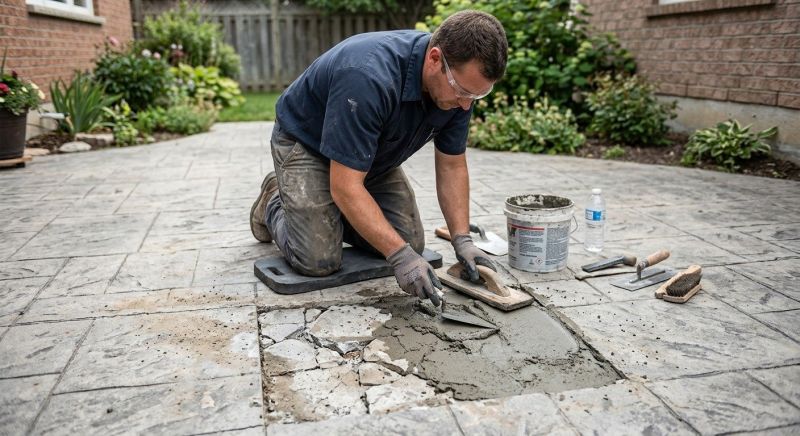 Decorative Concrete Repair in Franklin, TN